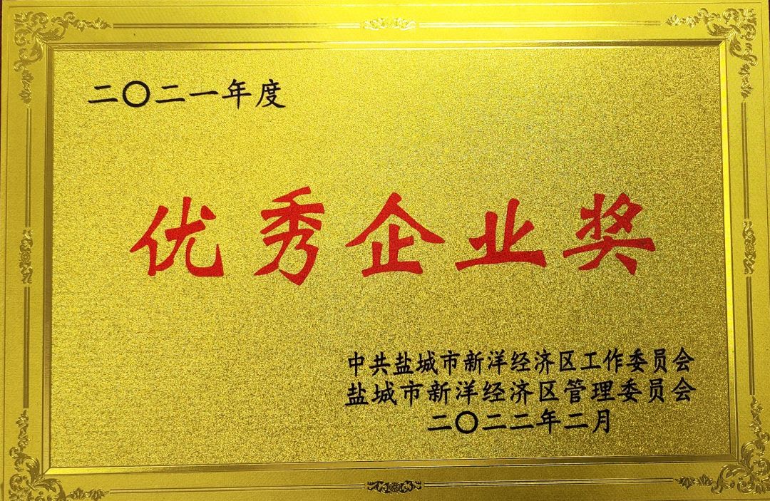優(yōu)秀企業(yè)獎(jiǎng)